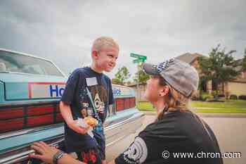 Houston police send off fallen officer’s son on first day of school