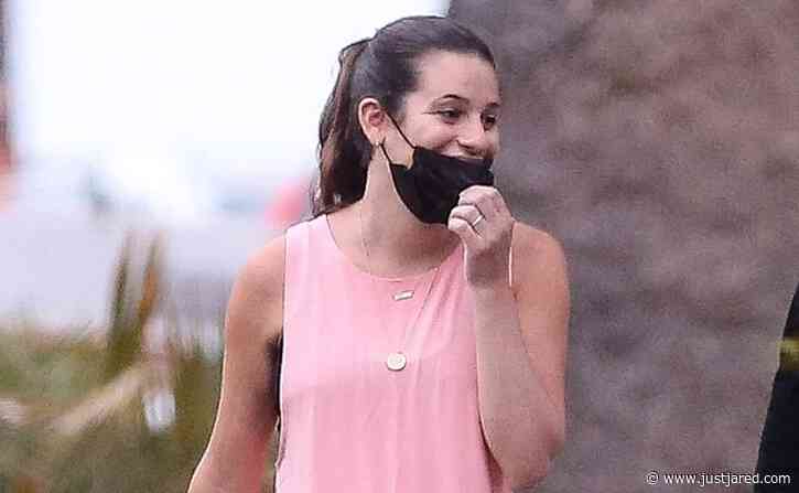 Lea Michele Spotted on a Walk with Husband Zandy Reich After Giving Birth