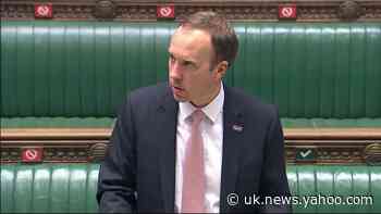 Health Secretary Matt Hancock announces further restrictions to combat coronavirus in Bolton - Yahoo News UK