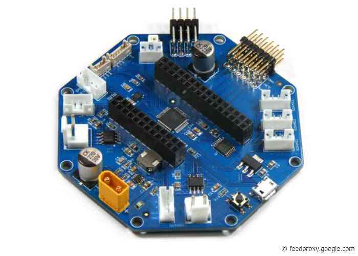 Build complex robots easily using the RoverWing shield for Adafruit Feather boards from $45
