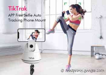 TikTrak auto tracking smartphone stand and mount