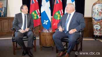 Legault, Ford meet in Mississauga, Ont., to discuss economic recovery