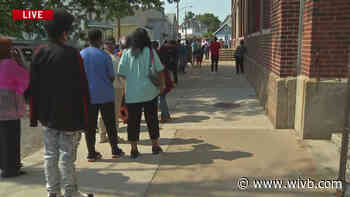 Hundreds of parents line up outside BPS Tech Center frustrated with remote learning issues