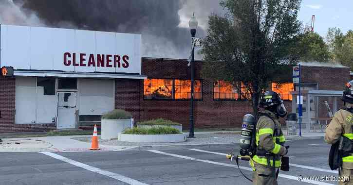 A fire in downtown Salt Lake City prompts large response