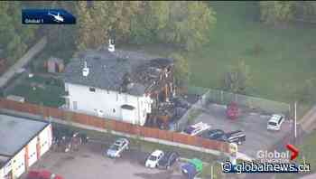Family escapes house fire in north Edmonton