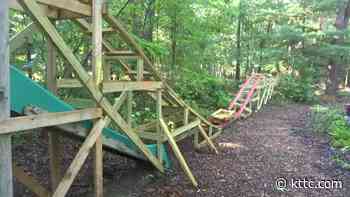 Quarantine Thrills: Man builds roller coaster in grandparents' Rhode Island backyard - KTTC