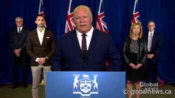 Coronavirus: Doug Ford labels Ottawa, Toronto, Brampton COVID-19 'hot spots' amid uptick in cases | Watch News Videos Online - Globalnews.ca