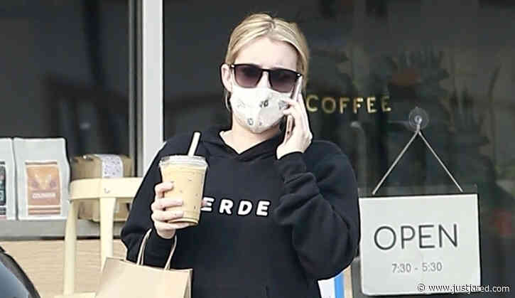 Pregnant Emma Roberts Heads Out on Coffee Run