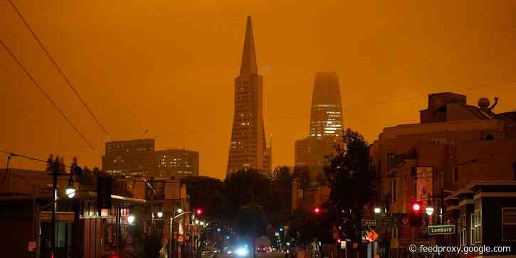An eerie orange sky has blanketed San Francisco and residents are comparing it to 'Blade Runner' and post-apocalyptic films