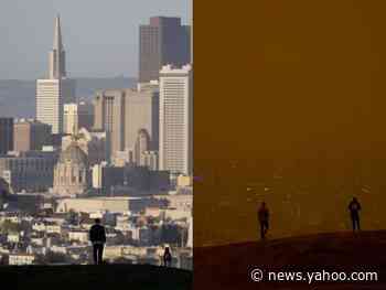 Striking before and after photos show the extent of the damage caused by California's raging wildfires