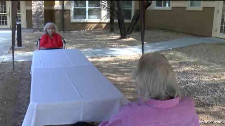 Man sees 93-year-old mother for first time in six months