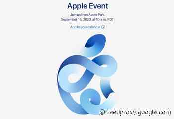 Apple event takes place September 15th
