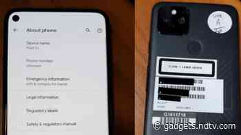 Google Pixel 5 Leaked Photos Suggest a Pixel 5s Variant With 5G