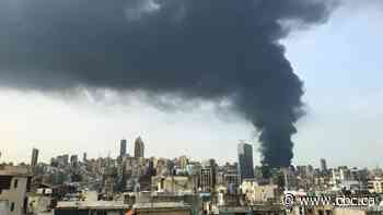 Large fire erupts in Beirut port area, a month after massive blast