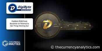 DigiByte (DGB) Rudy Bouwman on Patience to See Things Working Out - The Cryptocurrency Analytics