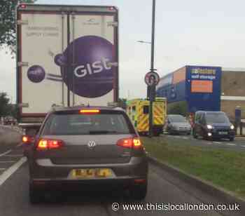 Ambulance drives wrong way due to Honeypot Lane cycle lane