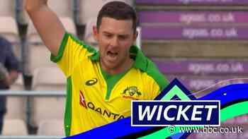 England v Australia: Josh Hazlewood removes Tom Banton in his first over