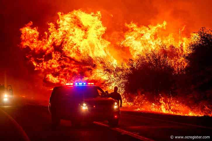 Photographers capture Wildfires racing through dry, windy Northern California