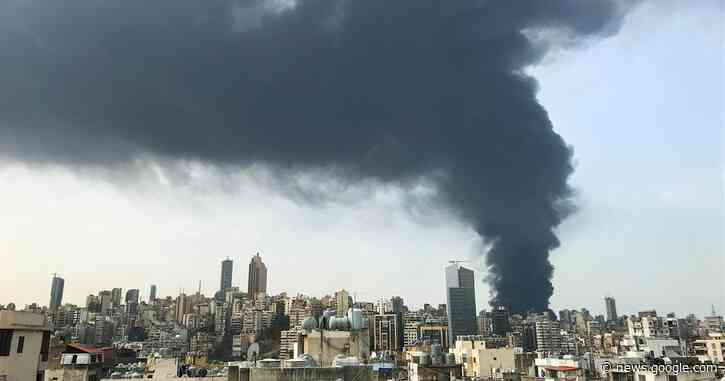 Raging fire breaks out in Beirut port a month after huge explosion - NBC News