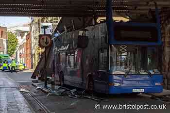 In pictures - Roof ripped off bus in Bristol crash