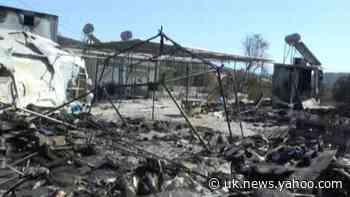 Thousands face third night in the open after Greek migrant camp fire