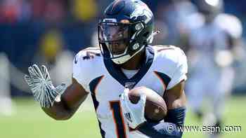 Broncos' Sutton injures shoulder, getting MRI