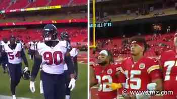 Houston Texans Leave Field For National Anthems, Chiefs Link Arms
