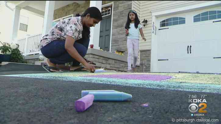 On A Positive Note: Driveway Chalk Art Helping Bring Neighbors Together In South Fayette