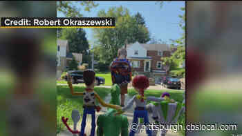 Adorable Photo Shows Toys Saying Goodbye To Pittsburgh Boy As He Leaves For First Day Of Preschool