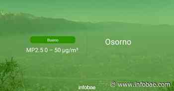 Calidad del aire en Osorno de hoy 10 de septiembre de 2020 - Condición del aire ICAP - infobae