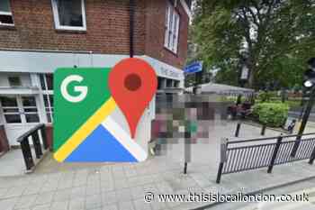 Google Maps: Man caught in bizarre act on London street
