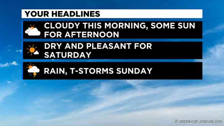 Pittsburgh Weather: Cooler Temperatures And Partly Cloudy Skies