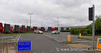 In pictures - police search Royal Mail depot amid 'bomb threat'