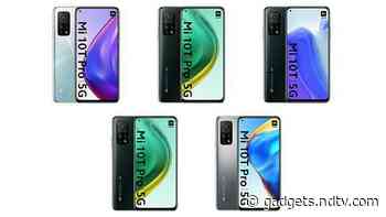 Mi 10T Pro Renders Allegedly Leaked, Tipped to Come in Three Configurations, Four Colour Options