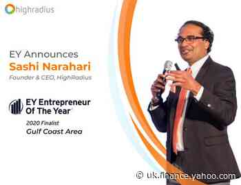 EY Announces Sashi Narahari of HighRadius as an Entrepreneur Of The Year® 2020 Gulf Coast Area Award Finalist - Yahoo Finance UK