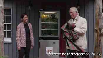Charles opens community fridge to cut food waste
