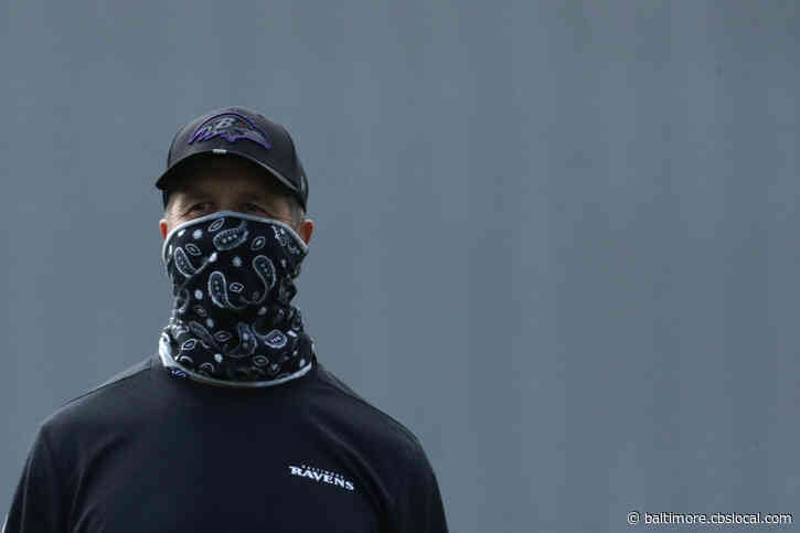 Ravens Head Coach John Harbaugh Won’t Wear Face Shield After Seeing Chiefs’ Andy Reid On Thursday Night