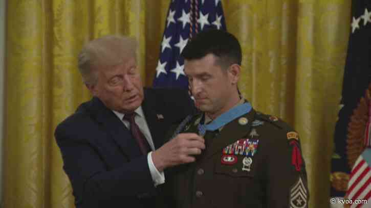 US soldier receives Medal of Honor for 2015 hostage rescue