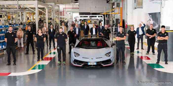 Lamborghini has produced 10,000 Aventadors