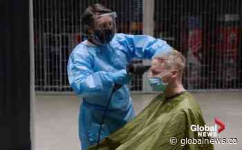 A barber, a band and a bubble: How an Edmonton hairdresser ended up inside Rogers Place