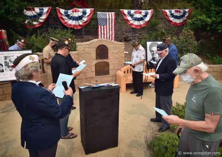 Plaque dedicated for first San Clemente man killed in battle in WWII