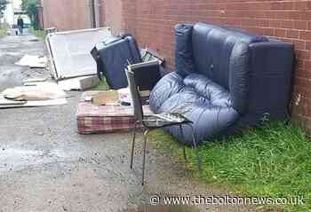 Sofa, mattress and WASHING MACHINE dumped on Bolton road