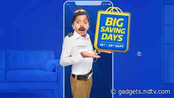 Flipkart Big Saving Days Kicks Off From September 18, Lets You Pre-Book Items at Re. 1