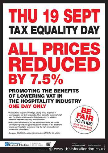 Hillingdon pubs back campaign for tax equality