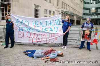 ‘Stop clapping, start paying’: NHS workers demand better wages