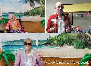 Bolton care home treated to beach party in living room - The Bolton News