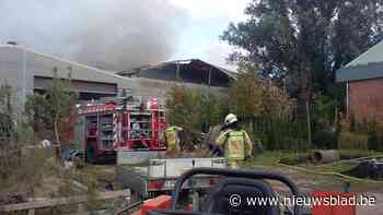 Loods gaat in vlammen op bij bedrijfsbrand in Laarne, dan toch geen asbest in dak
