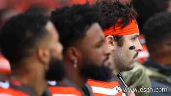 Mayfield reverses course, to stand for anthem