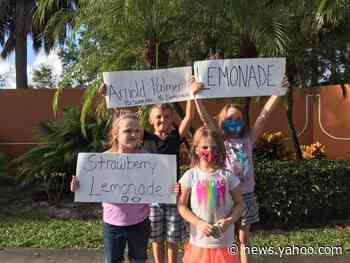 A single mother of four has been forced to rely on her young children's lemonade stand as a sole source of income after losing her job during the pandemic