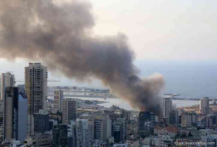 Smoke from Beirut port remnants of Thursday fire, 'no danger to city' - source